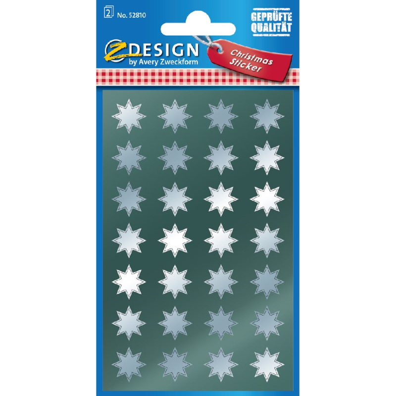 ZDesign - Αυτοκολλητάκια, Glossy Paper, Silver Stars 52810