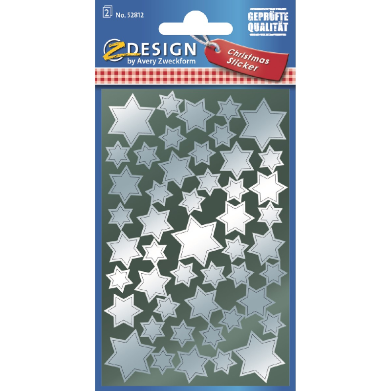 ZDesign - Αυτοκολλητάκια, Glossy Paper, Silver Stars 52812