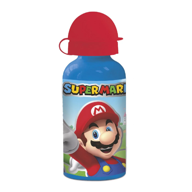 Gim - Παγούρι Αλουμινίου, Super Mario 400 ml 530-21434