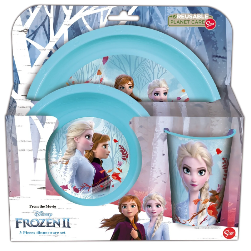 Stor - Σετ Φαγητού 3 Τμχ  Frozen II Blue Forest 530-51015