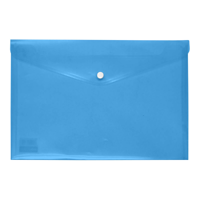 Salko Paper - Φάκελος Κουμπί A5, Διαφανές Μπλε 5403