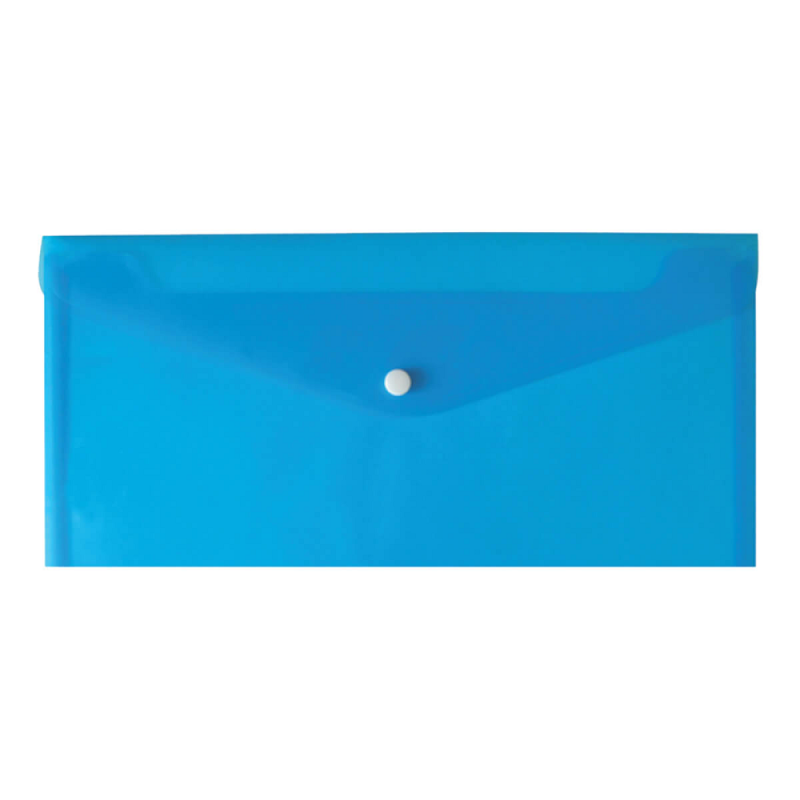 Salko Paper - Φάκελος Κουμπί Επιταγών, Διαφανές Μπλε 5405