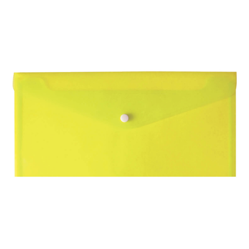 Salko Paper - Φάκελος Κουμπί Επιταγών, Διαφανές Κίτρινο 5405
