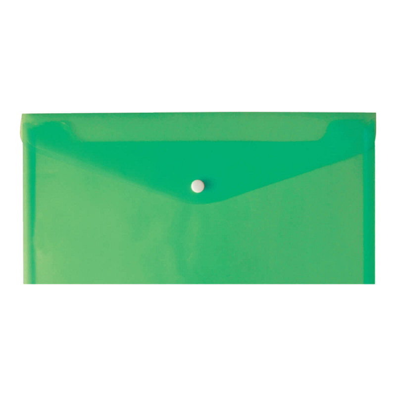 Salko Paper - Φάκελος Κουμπί Επιταγών, Διαφανές Πράσινο 5405