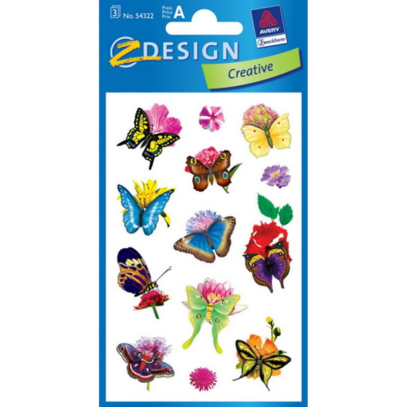 ZDesign - Αυτοκολλητάκια, Butterflies 54322