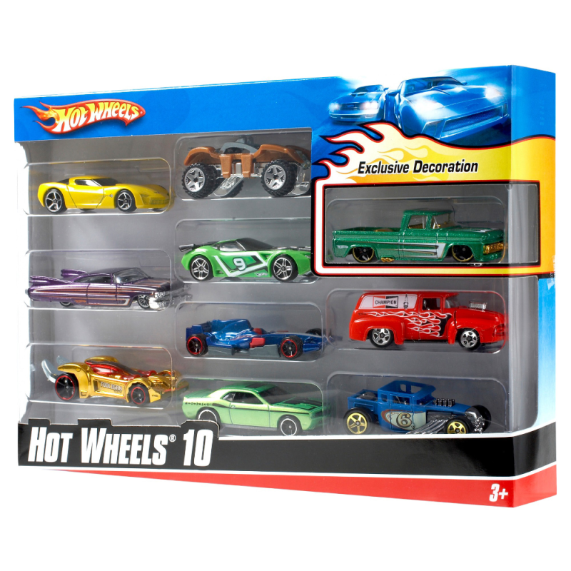 Mattel Hot Wheels - Αυτοκινητάκια  Σετ Των 10 54886