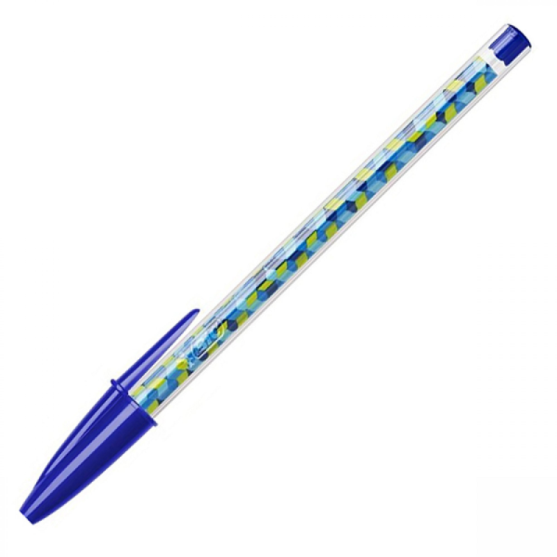 Bic - Στυλό Διαρκείας Cristal Collection Medium 1.0 mm (Μπλε/Ανοικτό Μπλε/Γαλάζιο/Κίτρινο) 553521