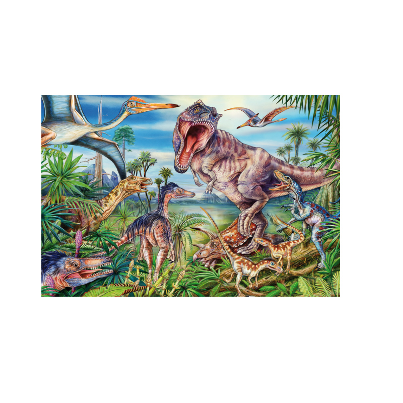 Schmidt Spiele – Puzzle Amongst The Dinosaurs 60 Pcs 56193