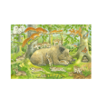 Schmidt Spiele – Puzzle 3 in 1 Animal Family 48/48/48 Pcs 56222