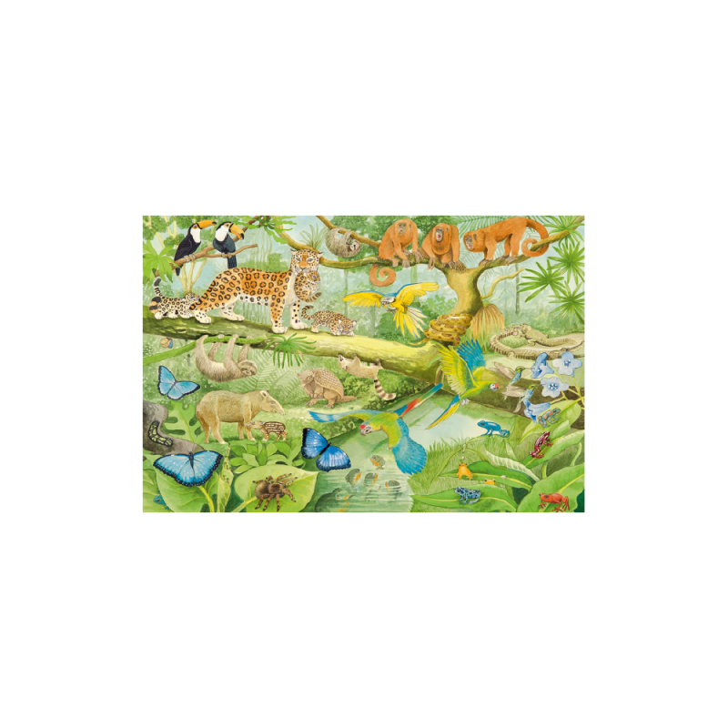 Schmidt Spiele – Puzzle Animals In The Jungle 100 Pcs 56250