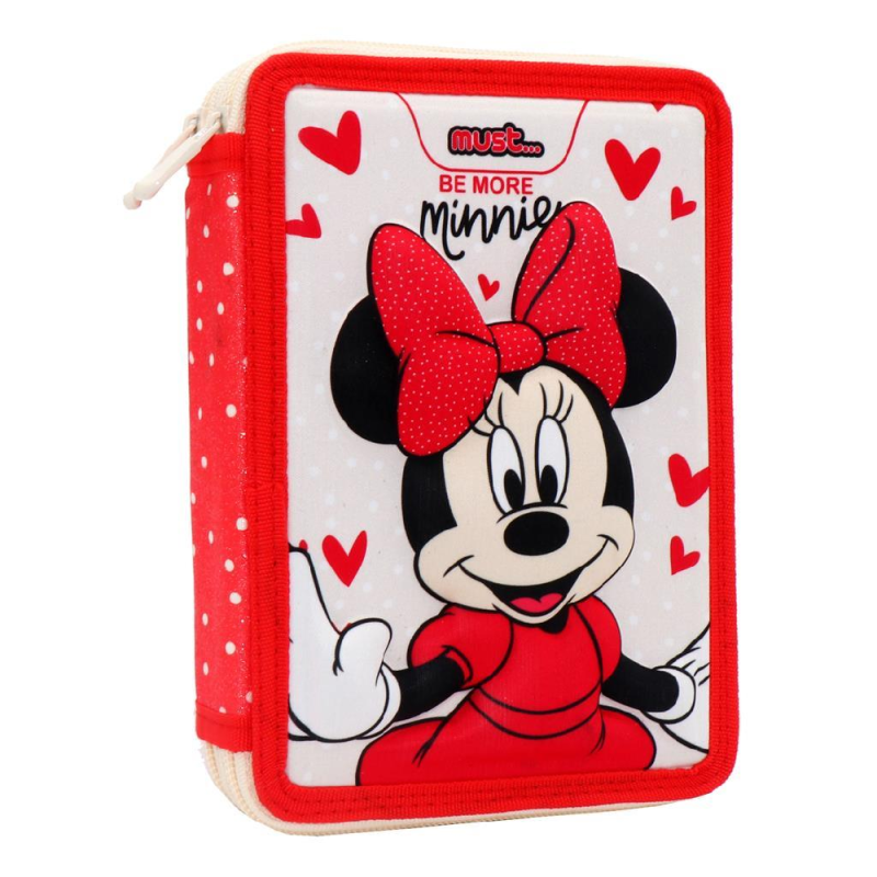 Diakakis - Κασετίνα Διπλή Γεμάτη Must, Disney Minnie Mouse, Be More Minnie 563027