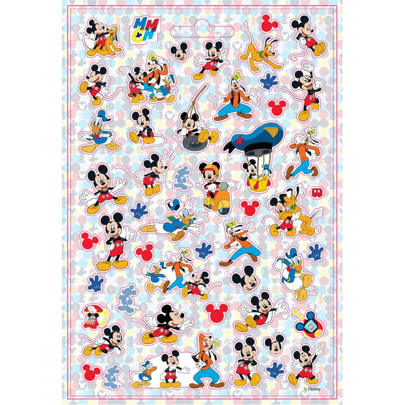 Diakakis - Αυτοκόλλητα Disney Mickey Mouse, Μπλόκ 300 Τμχ 563130