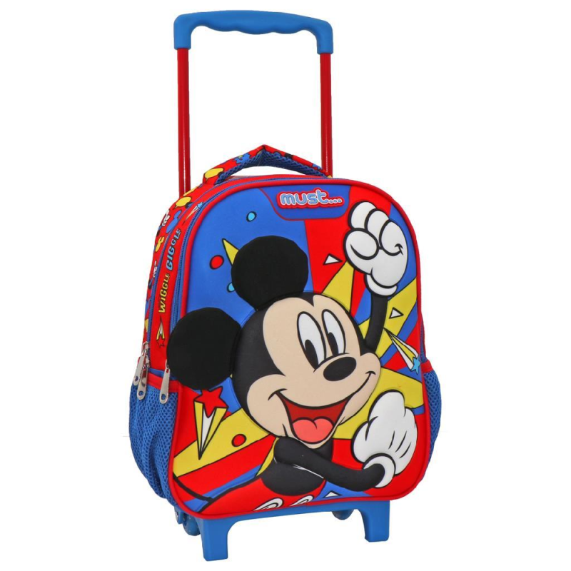Diakakis - Σακίδιο Τρόλεϊ Νηπιαγωγείου Must, Disney Mickey Mouse, Wiggle Giggle 563464