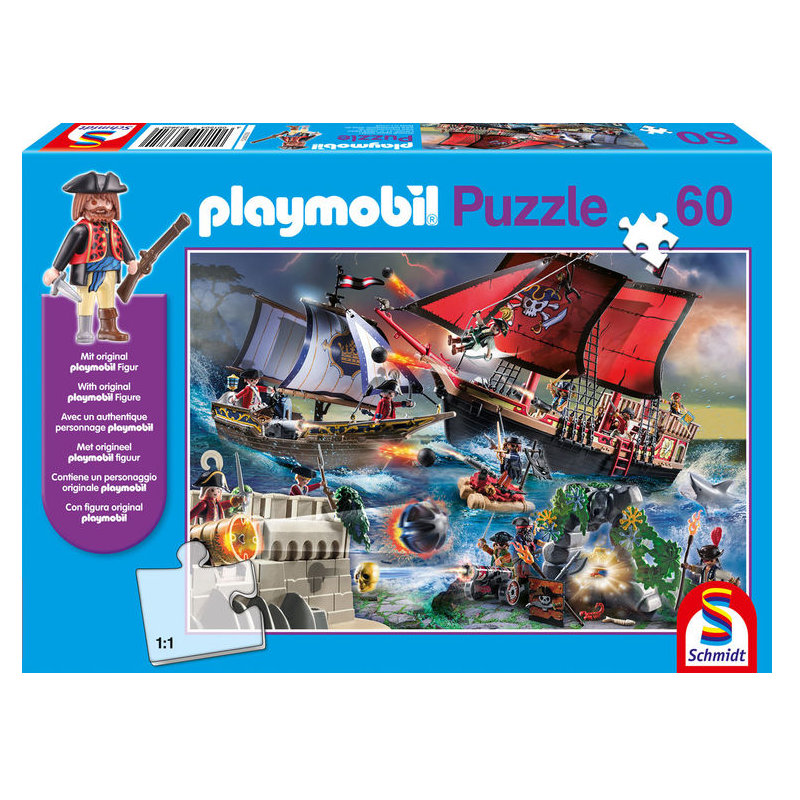 Schmidt Spiele – Puzzle Playmobil Pirates 60 Pcs 56382