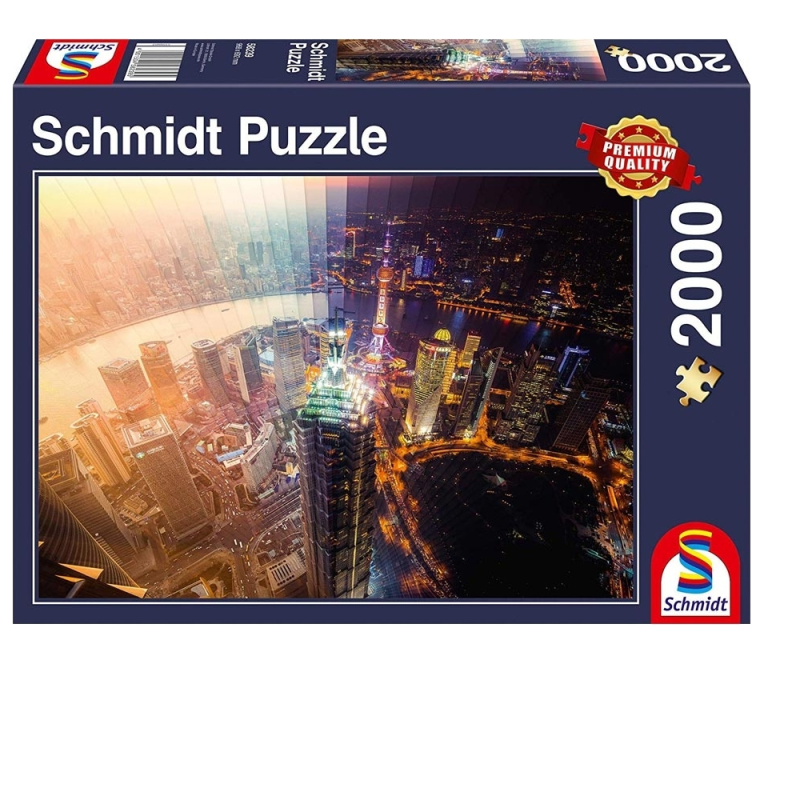 Schmidt Spiele – Puzzle Day And Night Time Slice 2000 Pcs 58239