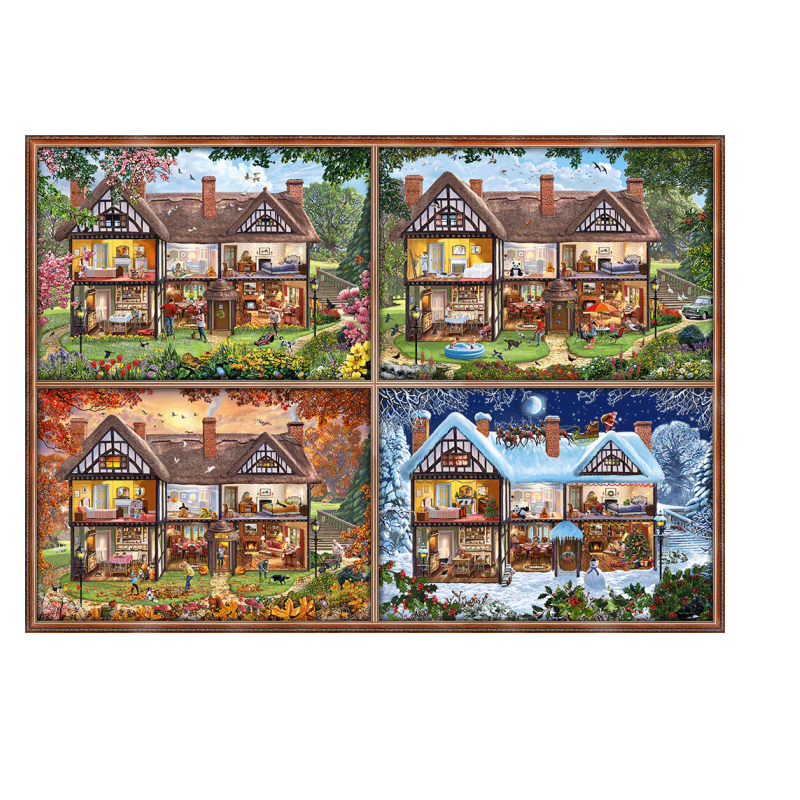 Schmidt Spiele - Puzzle House Of Four Seasons 2000 Pcs 58345