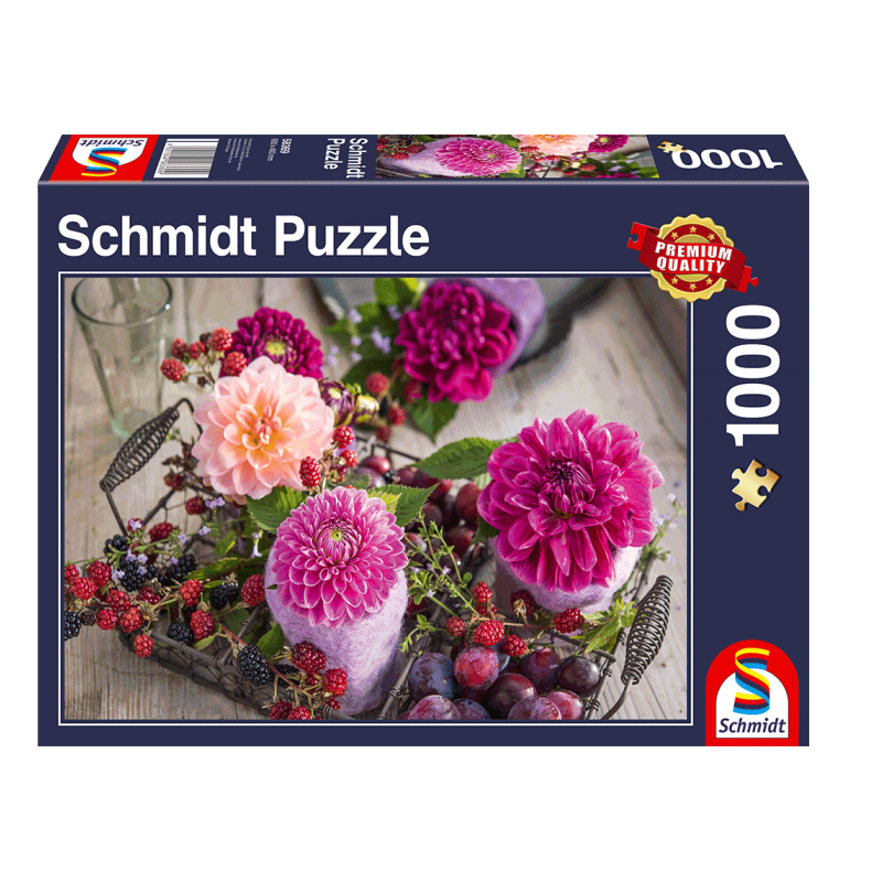Schmidt Spiele – Puzzle Berries And Flowers 1000 Pcs 58369