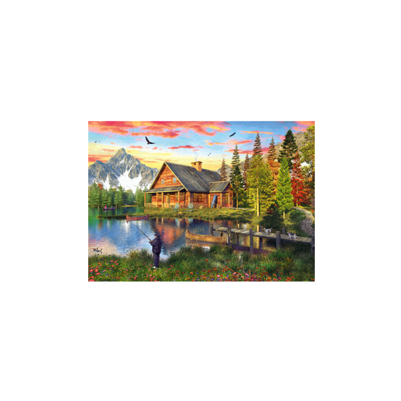 Schmidt Spiele – Puzzle Fishing At The Lake 500 Pcs 58371