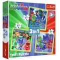 Trefl - Puzzle 3 in 1 PJ Masks 20/36/50 Pcs 34840