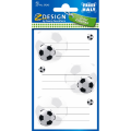 ZDesign - Ετικέτες Αυτοκόλλητες Τετραδίων, Football 6 Τμχ 59245