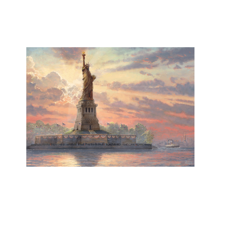 Schmidt Spiele – Puzzle Statue Of Liberty In The Twilight Glow In The Dark 1000 Pcs 59498