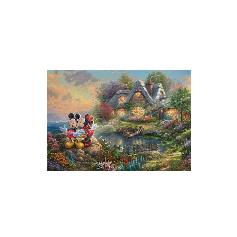 Schmidt Spiele – Puzzle Disney, Sweethearts Mickey & Minnie 1000 Pcs 59639