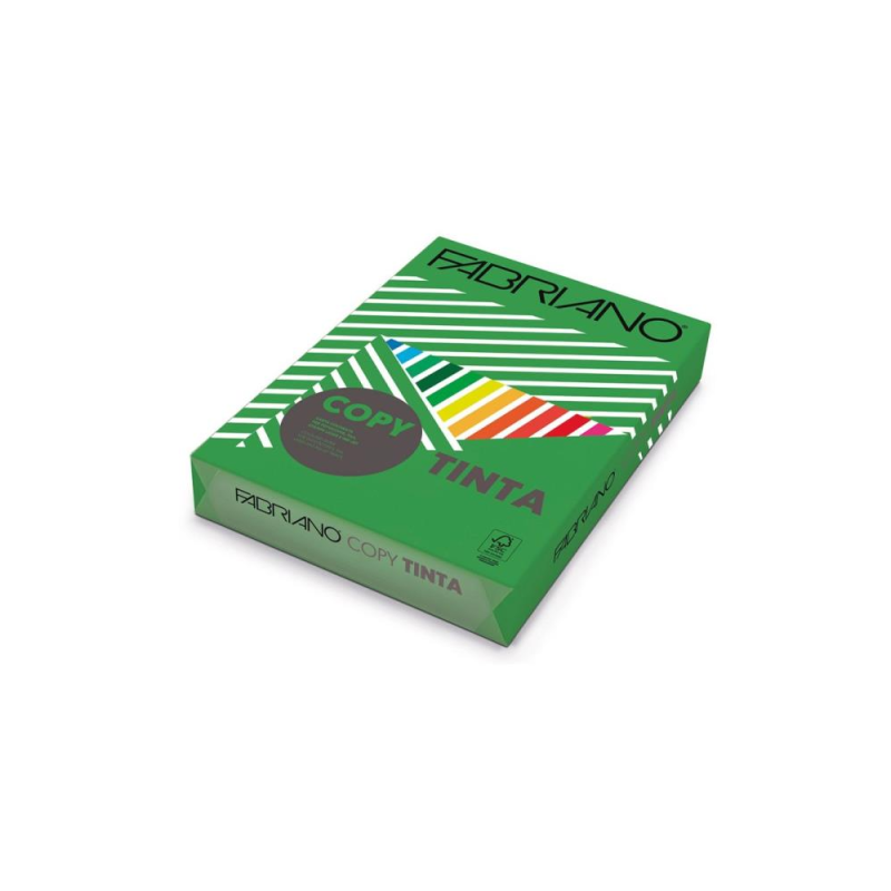 Fabriano - Χαρτί Εκτύπωσης Tinta Χρωματιστό, Green A4 80gr 500 Φύλλα (1 Δεσμίδα) 60121297