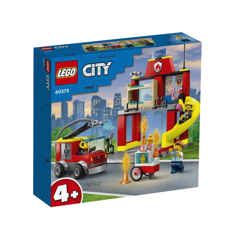 Lego City - Fire Station And Fire Engine 60375