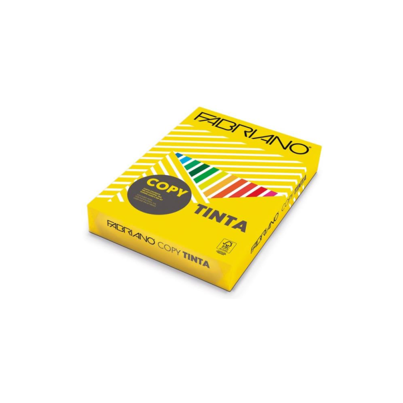 Fabriano - Χαρτί Εκτύπωσης Tinta Χρωματιστό, Yellow A4 80gr 500 Φύλλα (1 Δεσμίδα) 60621297