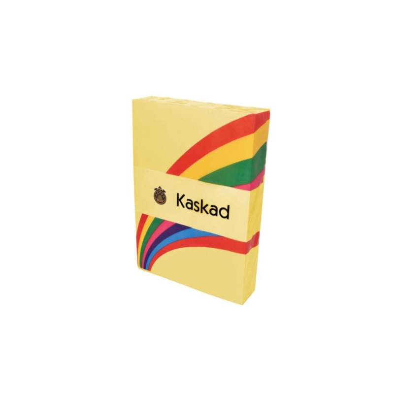 Lessebo - Χαρτί Εκτύπωσης Kaskad Χρωματιστό, Canary Yellow A4 80gr 500 Φύλλα (1 Δεσμίδα) 608057