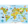 Luna - Puzzle Δαπέδου, Παγκόσμιος Χάρτης 48 Pcs 621473
