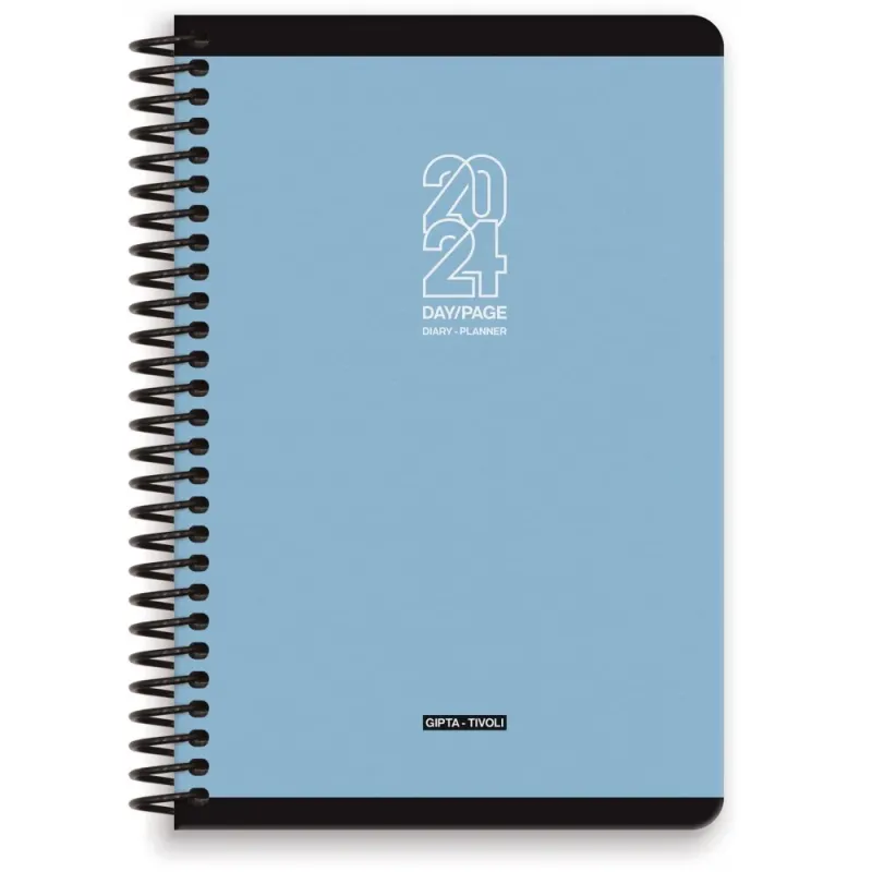 Unipap - Ημερήσιο Ημερολόγιο Σπιράλ Tivoli 2024, Light Blue 13×21 624-1713-86