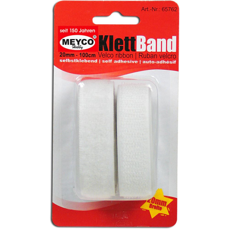 Meyco - Ταινία Velcro Άσπρη 20mm x 1m 65762