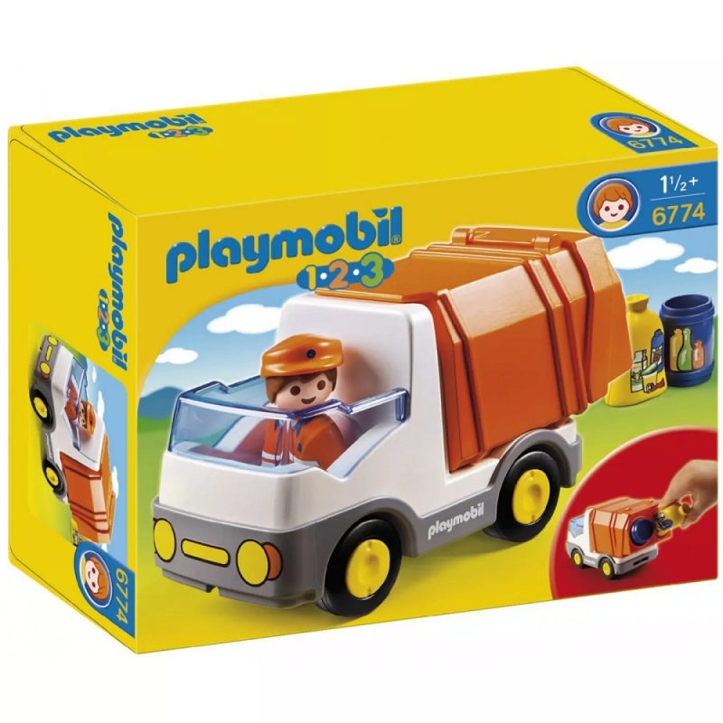 Playmobil 1.2.3 - Απορριμματοφόρο Όχημα 6774