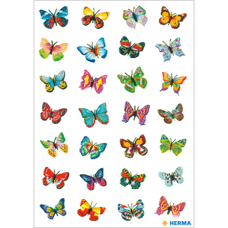 Herma - Αυτοκολλητάκια Glittery, Butterflies 6819