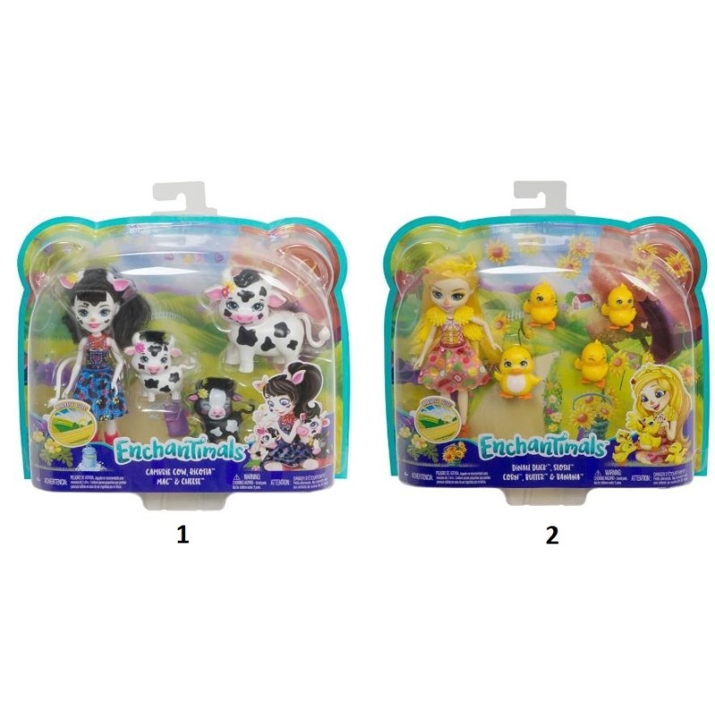 Mattel Enchantimals Κούκλα & Ζωάκια Φιλαράκια - 2 Σχέδια GJX43