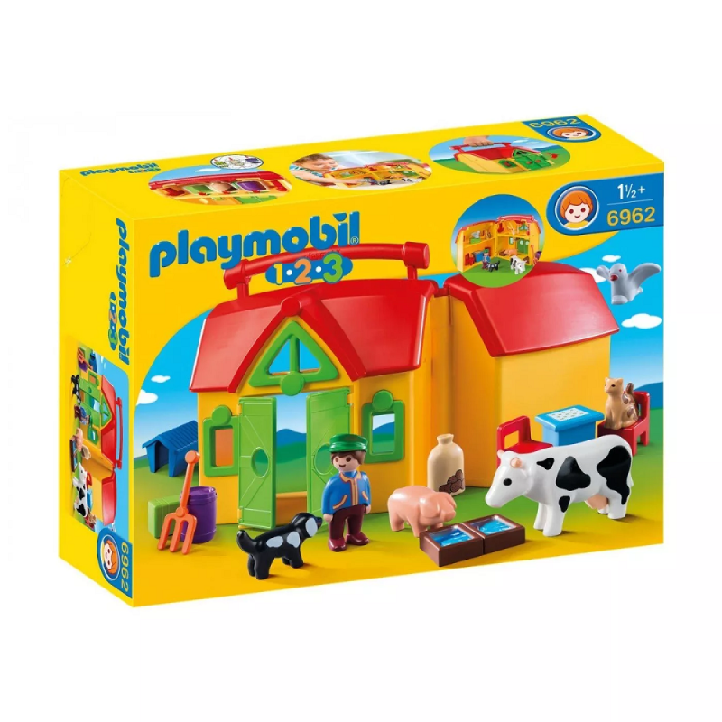 Playmobil 1.2.3 - Φάρμα Βαλιτσάκι 6962