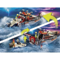 Playmobil City Action - Επιχείρηση Πυρόσβεσης Με Σκάφος Διάσωσης 70140