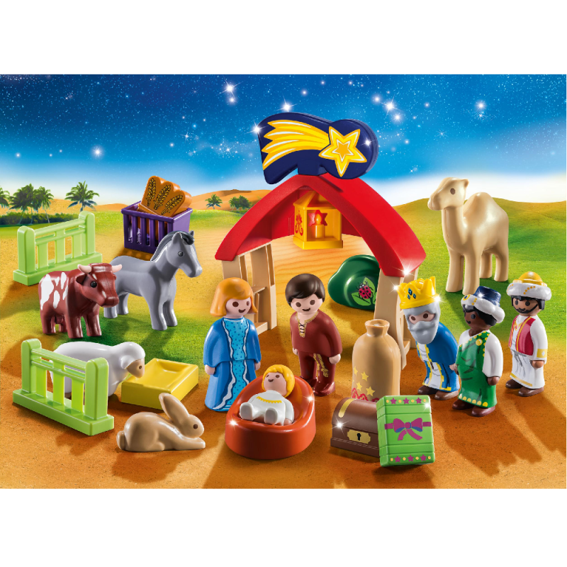 Playmobil 1.2.3. - Χριστουγεννιάτικο Ημερολόγιο "Χριστουγεννιάτικη Φάτνη" 70259