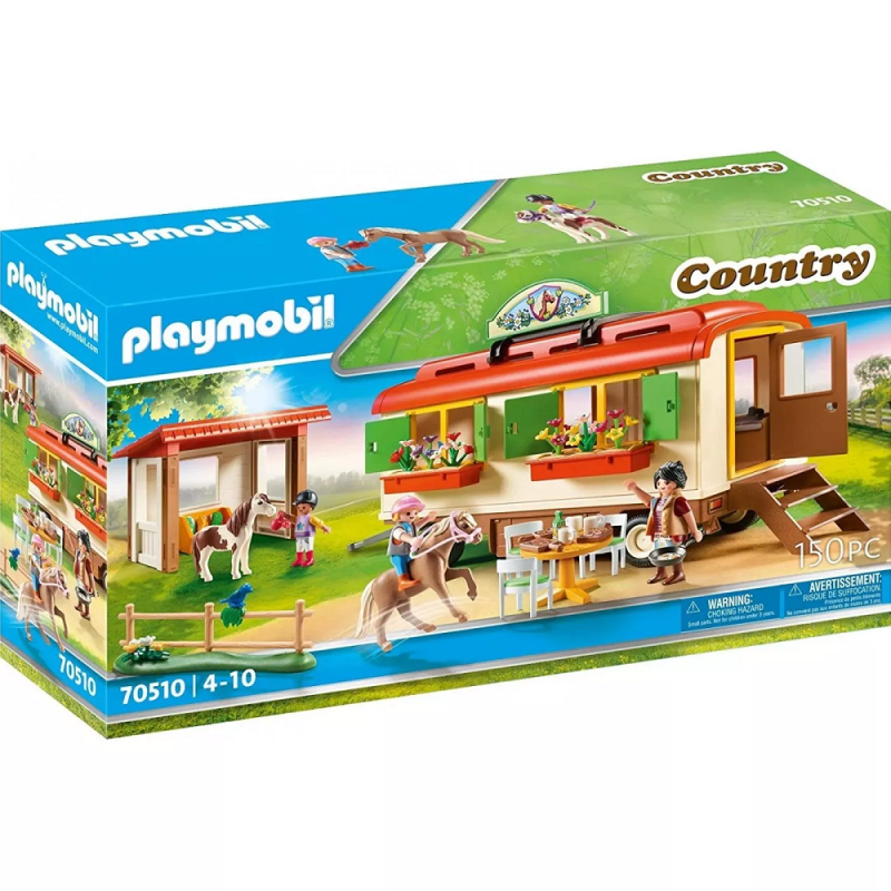 Playmobil Country - Κατασκήνωση Με Τροχόσπιτο Και Πόνυ 70510