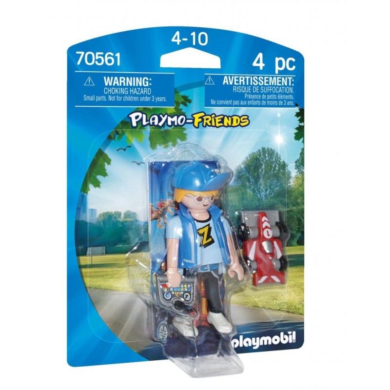 Playmobil Playmo-Friends - Αγόρι Με Τηλεκατευθυνόμενο Αυτοκινητάκι 70561