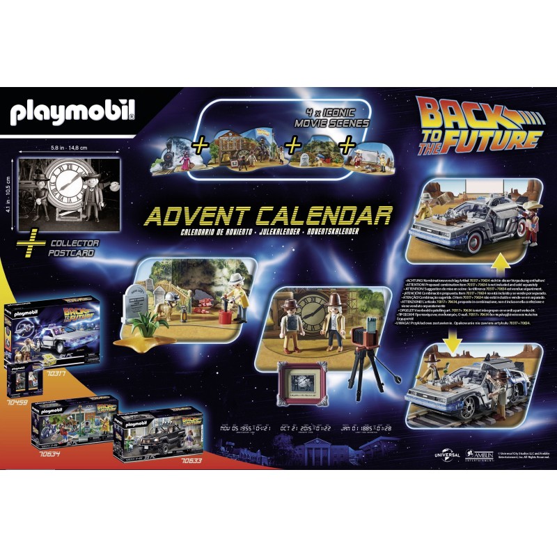 Playmobil Back To The Future - Χριστουγεννιάτικο Ημερολόγιο "Περιπέτεια στην Άγρια Δύση" 70576