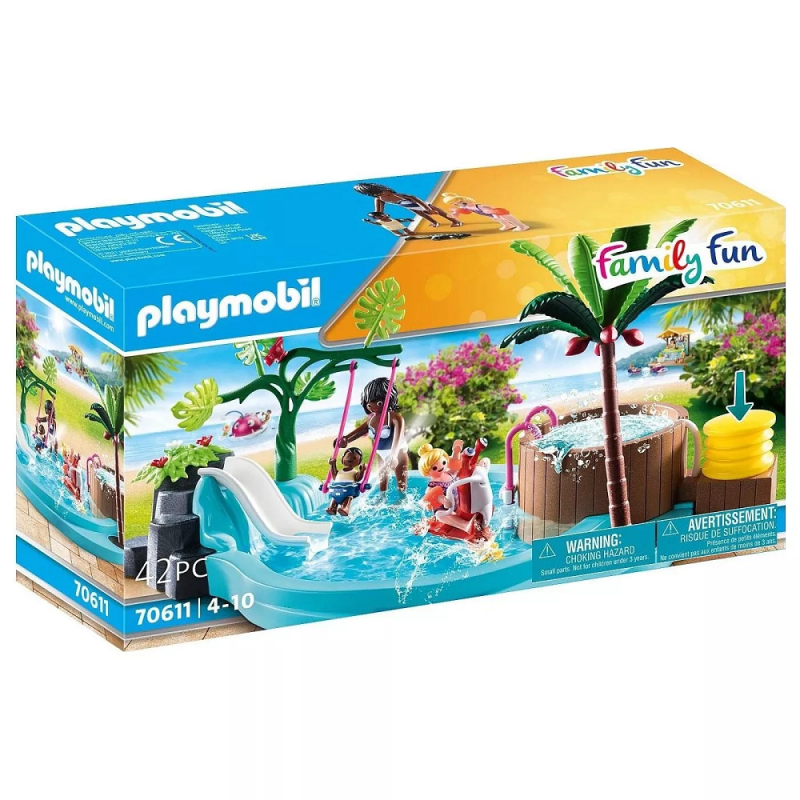 Playmobil Family Fun - Παιδική Πισίνα Με Υδρομασάζ 70611