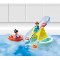 Playmobil 1.2.3 - Aqua Water Νησάκι Με Νερο-Τραμπάλα Και Βαρκούλα 70635