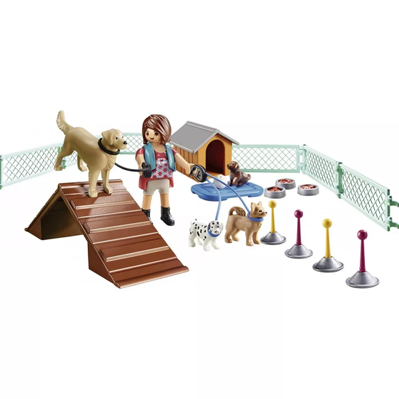 Playmobil City Life - Gift Set, Εκπαιδεύτρια Σκύλων 70676