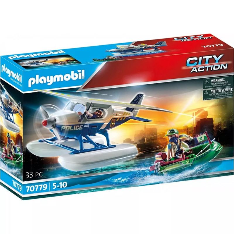 Playmobil City Action - Καταδίωξη Λαθρέμπορου Από Αστυνομικό Υδροπλάνο 70779