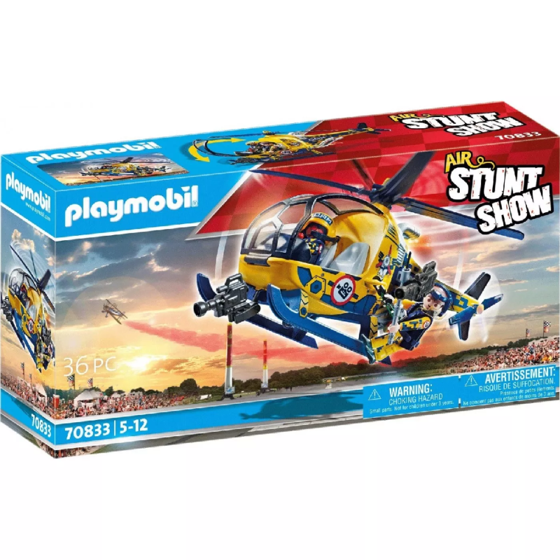 Playmobil Air Stuntshow - Ελικόπτερο Με Κινηματογραφικό Συνεργείο 70833