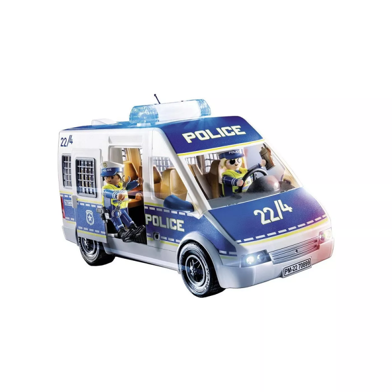 Playmobil City Action - Αστυνομικό Λεωφορείο Με Φώτα Και Ήχο 70899