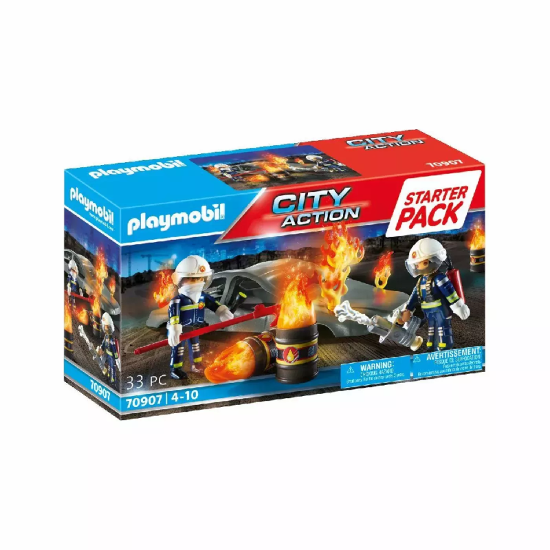 Playmobil Starter Pack -  Άσκηση Πυροσβεστικής 70907