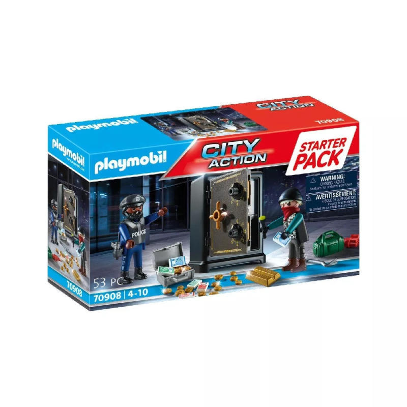 Playmobil Starter Pack - Σύλληψη Διαρρήκτη Χρηματοκιβωτίου 70908